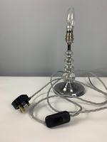 English Art Deco Chrome And Glass Table Lamp; Rewired & PAT Tested (5 of 9) English Art Deco Chrome And Glass Table Lamp; Rewired & PAT Tested (5 of 9)
