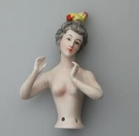 Good Antique Porcelain Girl Half Doll c.1920 (3 of 7) Good Antique Porcelain Girl Half Doll c.1920 (3 of 7)