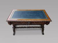 Victorian Carved Oak Library Desk (2 of 4) Victorian Carved Oak Library Desk (2 of 4)