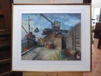 Watercolour Shoreham Harbour Listed Artist Guy Roddon 1947 (3 of 10) Watercolour Shoreham Harbour Listed Artist Guy Roddon 1947 (3 of 10)