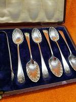 Antique James Dixon & Sons Silver Plate Shell Tea Spoon Set Cased C1890 Sheffield (8 of 10) Antique James Dixon & Sons Silver Plate Shell Tea Spoon Set Cased C1890 Sheffield (8 of 10)