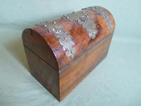 Figured Walnut Tea Caddy. 100% Original. C1880 (8 of 11) Figured Walnut Tea Caddy. 100% Original. C1880 (8 of 11)