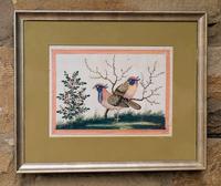 Antique Chinese Watercolour Painting Birds Among Branches (1 of 5)