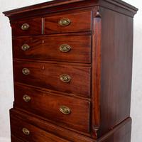 Georgian Chest on Chest of Drawers Inlaid Mahogany (10 of 12) Georgian Chest on Chest of Drawers Inlaid Mahogany (10 of 12)