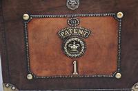 Pair of Early 20th Century ex Army Leather Bound ex Army Trunks (10 of 10) Pair of Early 20th Century ex Army Leather Bound ex Army Trunks (10 of 10)