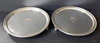 Pair of Antique Georgian Silver Salvers - 1786 (3 of 4) Pair of Antique Georgian Silver Salvers - 1786 (3 of 4)