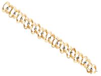 1.20ct Diamond & 18ct Yellow Gold Bracelet - Vintage French c.1950 (4 of 9) 1.20ct Diamond & 18ct Yellow Gold Bracelet - Vintage French c.1950 (4 of 9)