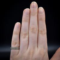 Art Deco Pearl Full Eternity Sterling Silver Band Ring (8 of 10) Art Deco Pearl Full Eternity Sterling Silver Band Ring (8 of 10)