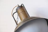 Industrial Style Hanging Lights, Brass With Holophane Glass Shades (13 of 16) Industrial Style Hanging Lights, Brass With Holophane Glass Shades (13 of 16)