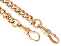 9ct Yellow Gold Double Albert Watch Chain - 1925 (5 of 12) 9ct Yellow Gold Double Albert Watch Chain - 1925 (5 of 12)