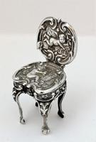 Edwardian, Miniature Silver Chair, Levi & Salaman, B'ham 1902 (2 of 10) Edwardian, Miniature Silver Chair, Levi & Salaman, B'ham 1902 (2 of 10)
