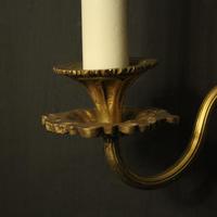 French Set of 3 Twin Arm Gilded Antique Wall Lights (7 of 10) French Set of 3 Twin Arm Gilded Antique Wall Lights (7 of 10)