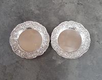 Pair of S Kirk & Son American Sterling Silver Butter Pats (2 of 4) Pair of S Kirk & Son American Sterling Silver Butter Pats (2 of 4)