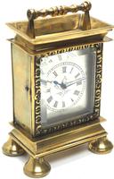 Rare Little Verge Carriage Clock Timepiece, Ormolu cased Silver Dial Mantel Clock (6 of 9) Rare Little Verge Carriage Clock Timepiece, Ormolu cased Silver Dial Mantel Clock (6 of 9)