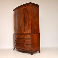 Antique George III Bow Fronted Linen Press (3 of 11) Antique George III Bow Fronted Linen Press (3 of 11)