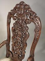 Remarkable Pair of Late 19th Century Walnut Throne Chairs (5 of 10) Remarkable Pair of Late 19th Century Walnut Throne Chairs (5 of 10)