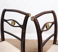4 Regency Ebonised Dining Chairs Trafalgar (12 of 12) 4 Regency Ebonised Dining Chairs Trafalgar (12 of 12)