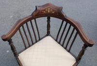 1900's Mahogany Corner Chair with Inlay (2 of 4) 1900's Mahogany Corner Chair with Inlay (2 of 4)