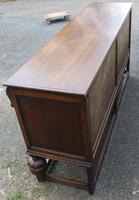 1940s Large Well Carved Oak Sideboard with Tudor Rose Motif (5 of 5) 1940s Large Well Carved Oak Sideboard with Tudor Rose Motif (5 of 5)