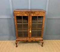 Burr Walnut 2 Door Glazed Bookcase (15 of 15) Burr Walnut 2 Door Glazed Bookcase (15 of 15)