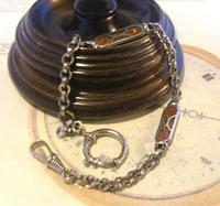 Pocket Watch Chain 1930s German Art Deco Silver Chrome & Goldstone Albert Nos (4 of 12) Pocket Watch Chain 1930s German Art Deco Silver Chrome & Goldstone Albert Nos (4 of 12)