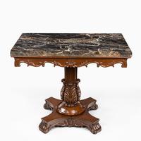 Anglo-Indian Mahogany Table with Nero Portoro Marble top by White & Co Calcutta (2 of 7) Anglo-Indian Mahogany Table with Nero Portoro Marble top by White & Co Calcutta (2 of 7)