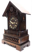 Rare Gallery Cuckoo Mantel Clock – German Black Forest Carved Bracket Clock (7 of 13) Rare Gallery Cuckoo Mantel Clock – German Black Forest Carved Bracket Clock (7 of 13)