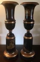Large Pair of Japanese Chinoiserie Urns (2 of 8) Large Pair of Japanese Chinoiserie Urns (2 of 8)