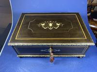 19th Century French Ebonised Fruitwood Jewellery Box (15 of 18) 19th Century French Ebonised Fruitwood Jewellery Box (15 of 18)