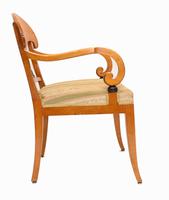 Pair of Biedermeier Armchairs Swedish Satin Birch Furniture c.1910 (6 of 10) Pair of Biedermeier Armchairs Swedish Satin Birch Furniture c.1910 (6 of 10)