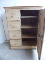 Victorian 4 Drawer 1 Door Antique Pine Storage Food Cupboard to wax / paint (6 of 8) Victorian 4 Drawer 1 Door Antique Pine Storage Food Cupboard to wax / paint (6 of 8)