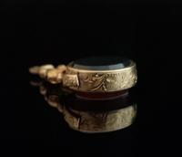 Antique 9ct gold spinning fob, seal fob, Sardonyx and Bloodstone (12 of 12) Antique 9ct gold spinning fob, seal fob, Sardonyx and Bloodstone (12 of 12)