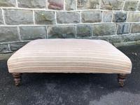 Large Oversized Upholstered Footstool (5 of 5) Large Oversized Upholstered Footstool (5 of 5)