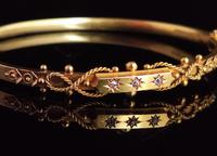Antique Diamond Bangle 15ct Gold, Edwardian (4 of 12) Antique Diamond Bangle 15ct Gold, Edwardian (4 of 12)