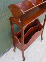 Edwardian Mahogany Magazine Rack with Book Stand (5 of 7) Edwardian Mahogany Magazine Rack with Book Stand (5 of 7)