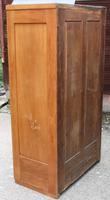 1900's Satin Walnut 1 Door Mirrored Round Corner Fitted Wardrobe (5 of 5) 1900's Satin Walnut 1 Door Mirrored Round Corner Fitted Wardrobe (5 of 5)