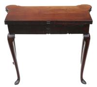 Georgian George II C1750 Inlaid Mahogany Folding Card or Tea Table (9 of 12) Georgian George II C1750 Inlaid Mahogany Folding Card or Tea Table (9 of 12)