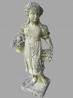 A Stone Boy and Girl Garden Figures (2 of 5) A Stone Boy and Girl Garden Figures (2 of 5)
