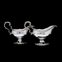 Pair of Georgian Solid Silver Pedestal Sauce Boats - William Collins 1774 (19 of 24) Pair of Georgian Solid Silver Pedestal Sauce Boats - William Collins 1774 (19 of 24)