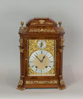 Fine quality burr walnut bracket clock by Lenzkirch of Germany, with a quarter chiming movement c.1903 (6 of 14) Fine quality burr walnut bracket clock by Lenzkirch of Germany, with a quarter chiming movement c.1903 (6 of 14)