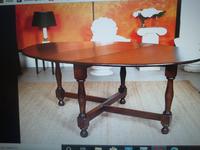 Solid Oak Table with flaps and four chairs. All very substantial in weight! (4 of 9) Solid Oak Table with flaps and four chairs. All very substantial in weight! (4 of 9)