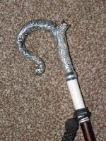 Antique Hallmarked 1887 Repousse Silver Petite Dress Cane With Vacant Cartouche (5 of 10) Antique Hallmarked 1887 Repousse Silver Petite Dress Cane With Vacant Cartouche (5 of 10)