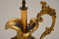 Large Antique Gilt Metal Flagon Lamp (5 of 10) Large Antique Gilt Metal Flagon Lamp (5 of 10)