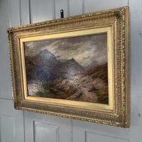 Antique Victorian Scottish landscape oil painting with shepherd and flock of sheep (6 of 10) Antique Victorian Scottish landscape oil painting with shepherd and flock of sheep (6 of 10)