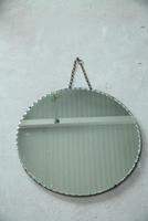 Large Round Vintage Frameless Mirror (5 of 6) Large Round Vintage Frameless Mirror (5 of 6)
