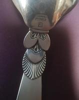 Georg Jensen Sterling Silver Cactus Pattern Dessert Spoon (3 of 3) Georg Jensen Sterling Silver Cactus Pattern Dessert Spoon (3 of 3)