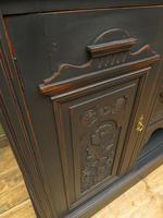 Art Nouveau Black Painted Sideboard, Gothic shabby chic (12 of 16) Art Nouveau Black Painted Sideboard, Gothic shabby chic (12 of 16)