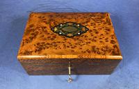 Victorian French Burr Cedar Jewellery Box with It’s Original Interior (2 of 13) Victorian French Burr Cedar Jewellery Box with It’s Original Interior (2 of 13)