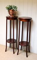 Pair of Edwardian Mahogany Jardinière Stands (3 of 10) Pair of Edwardian Mahogany Jardinière Stands (3 of 10)