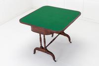 19th Century English Regency Rosewood & Palm Wood Card Table (7 of 7) 19th Century English Regency Rosewood & Palm Wood Card Table (7 of 7)
